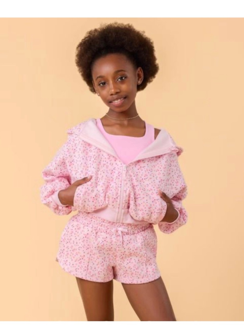 Blogilates Girls Marshmallow Hoodie. Sz XS (Girls).